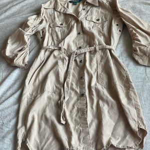 Ralph Lauren Khaki utility dress with pockets